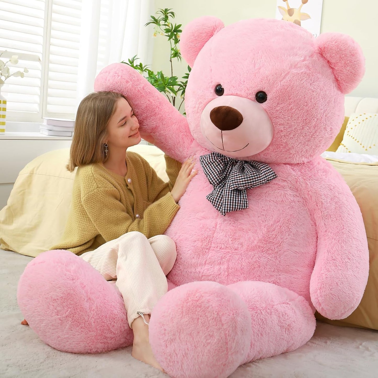 Toys Studio Oso de Peluche Gigante, Oso de Peluche Rosa de 70.8 Pul...