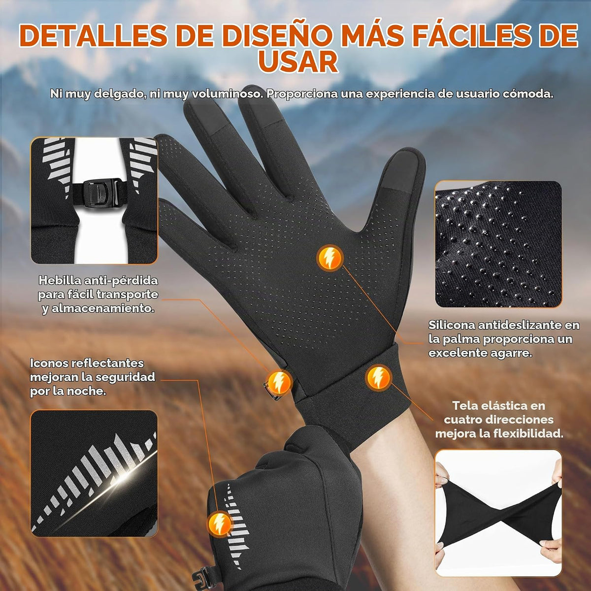 rivmount Guantes de invierno para mujeres y hombres, guantes de for...