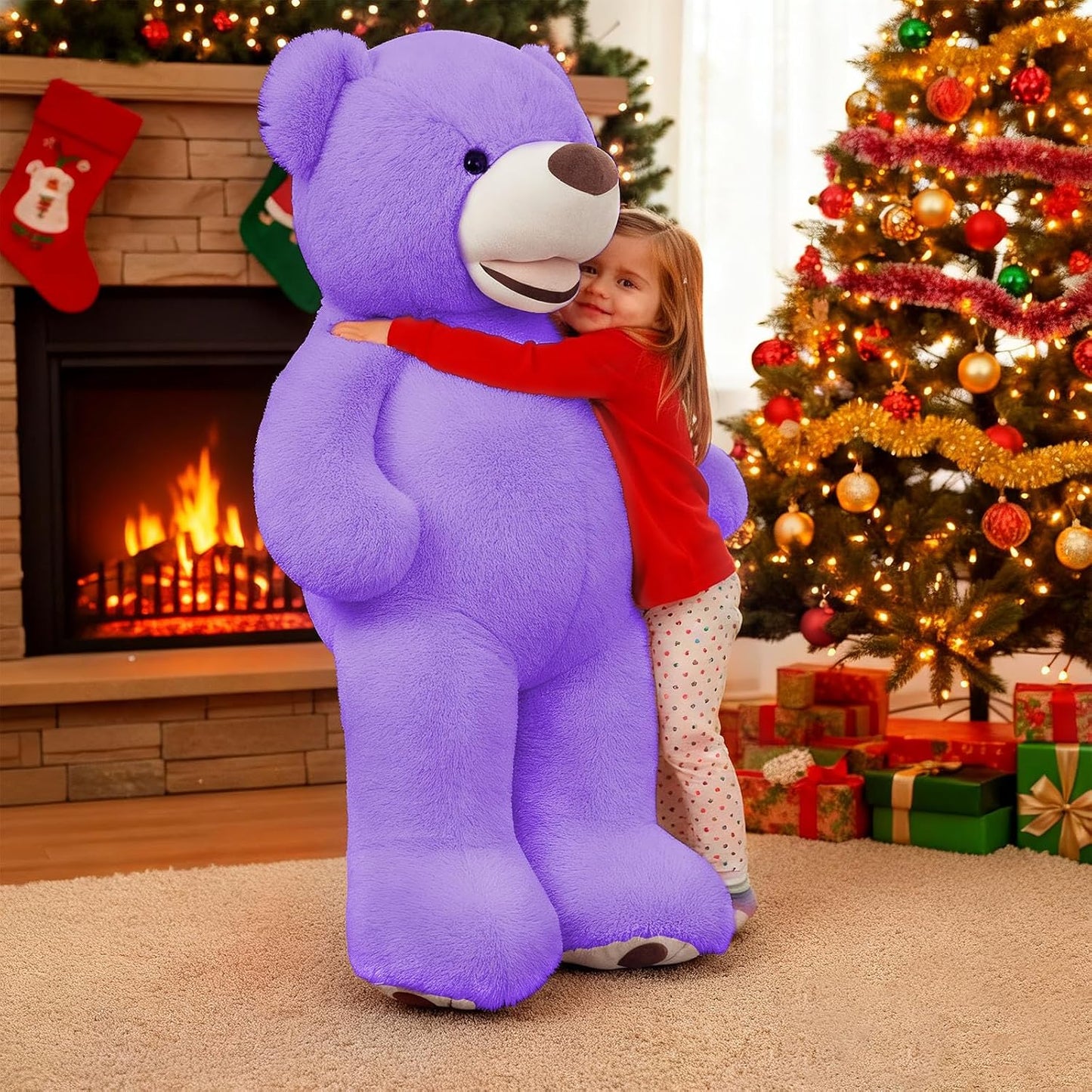 SRANWOW Oso de peluche gigante súper suave con detalles de pata (mo...