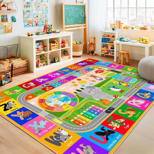 Pionblank Alfombra infantil para sala de juegos, aula, alfombra de...