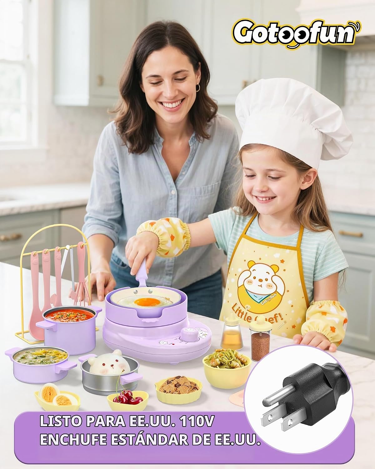 Gotoofun Mini juego de chef de cocina | Juego de cocina de comida r...