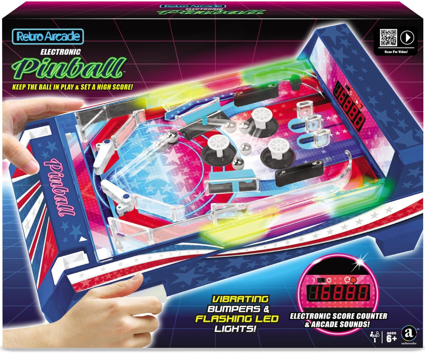 Merchant Ambassador Retro Arcade Electronic: Pinball - Juego de mes...