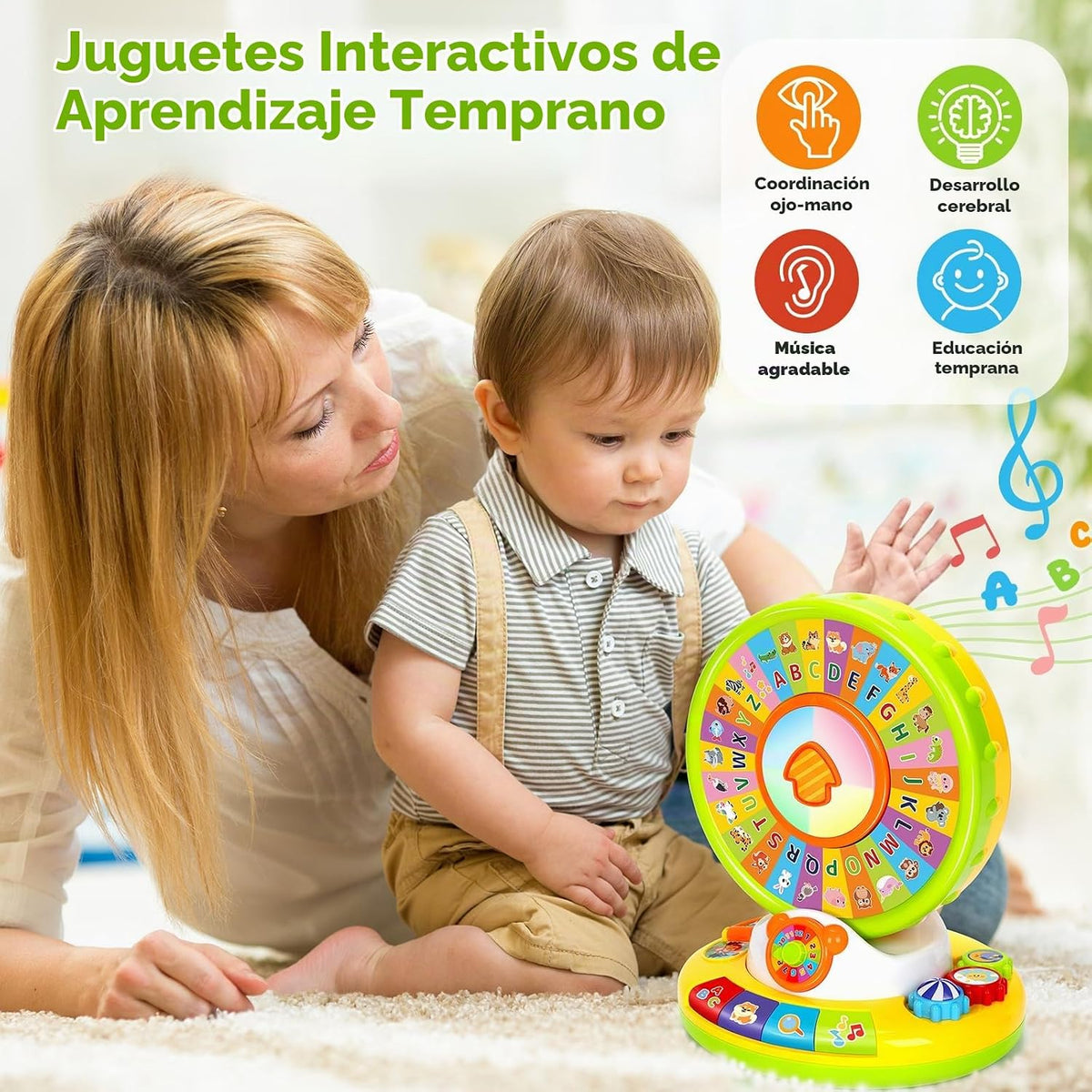 Juguetes de aprendizaje para niños de 1 a 3 años, zoológico del alf...