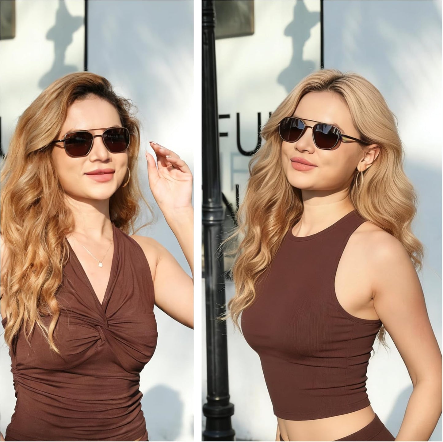 FEISEDY - Lentes de sol polarizados estilo aviador para hombres, ma...