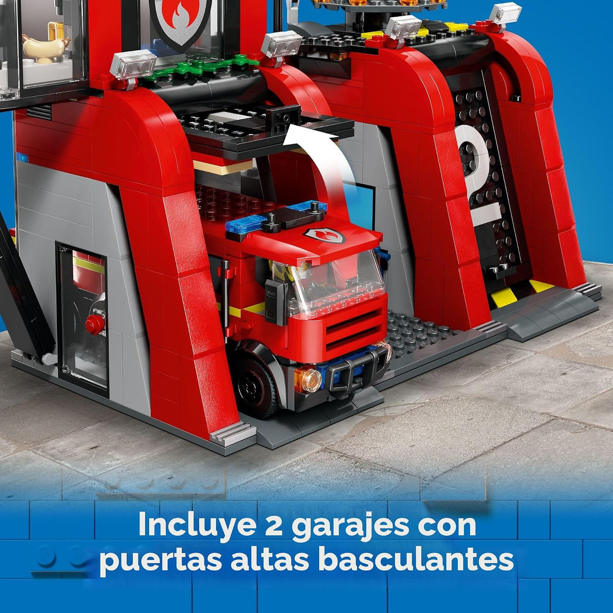 LEGO City Estación de bomberos con camión de bomberos de juguete \u...