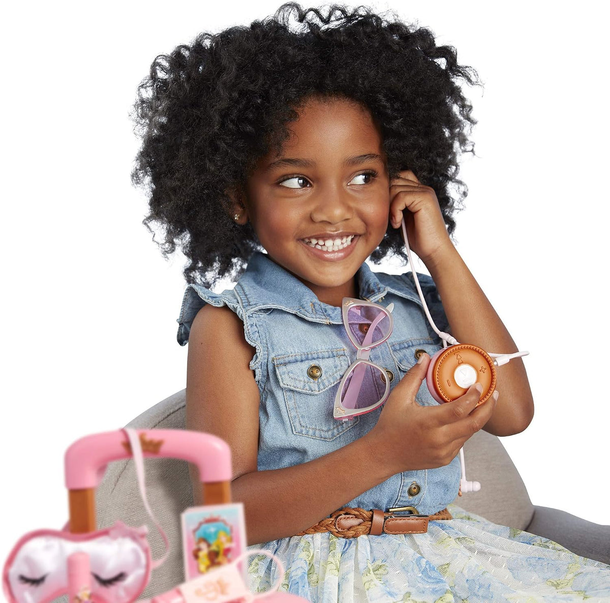 Set de juego con maleta de viaje Disney Princess para niñas con eti...