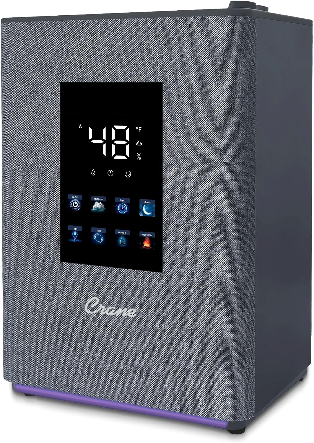 Crane Humidificador de niebla cálida y fría de 4.5L, humidificador...