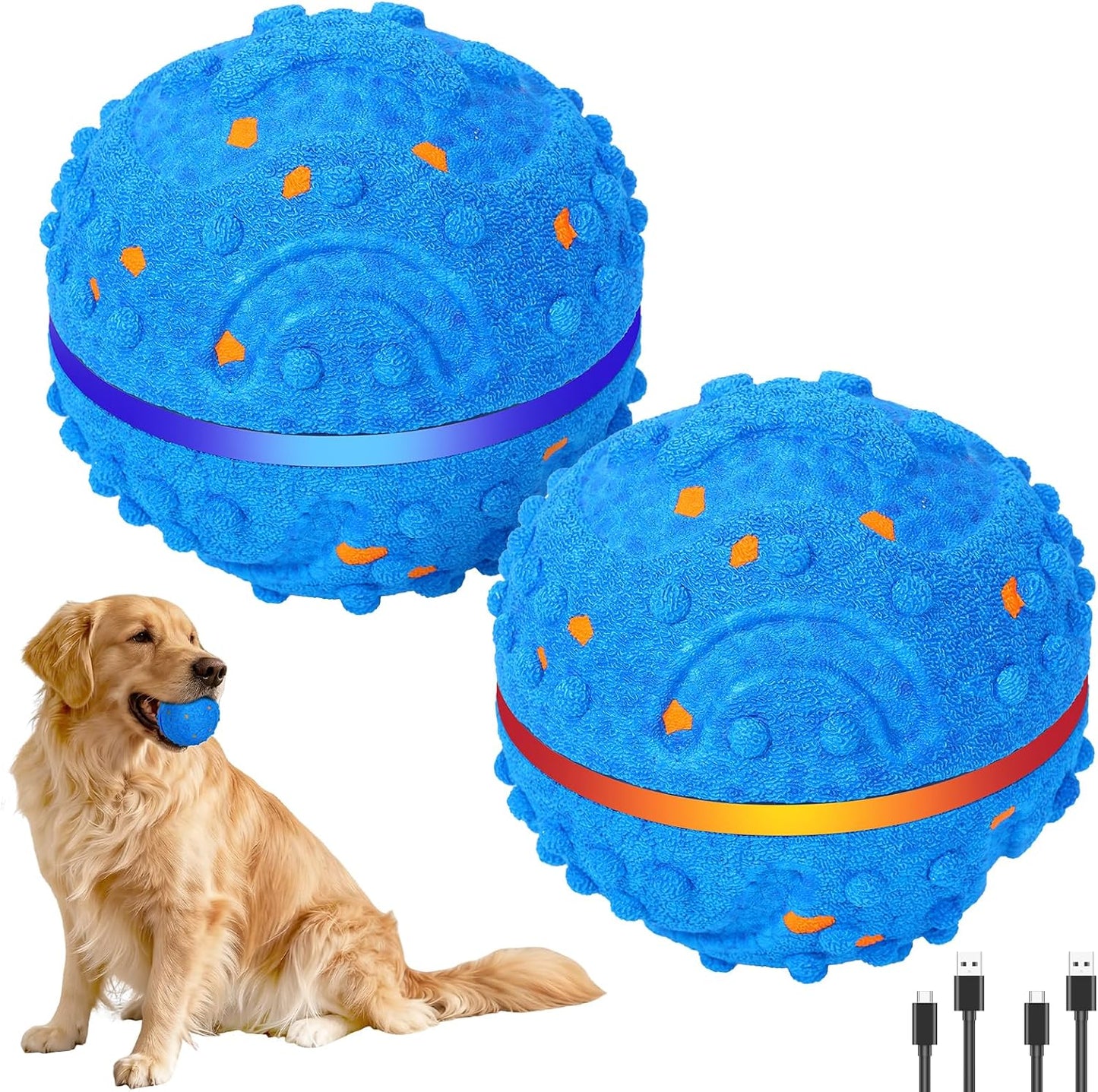 YMKWZ Paquete de 2 juguetes interactivos inteligentes para perros c...