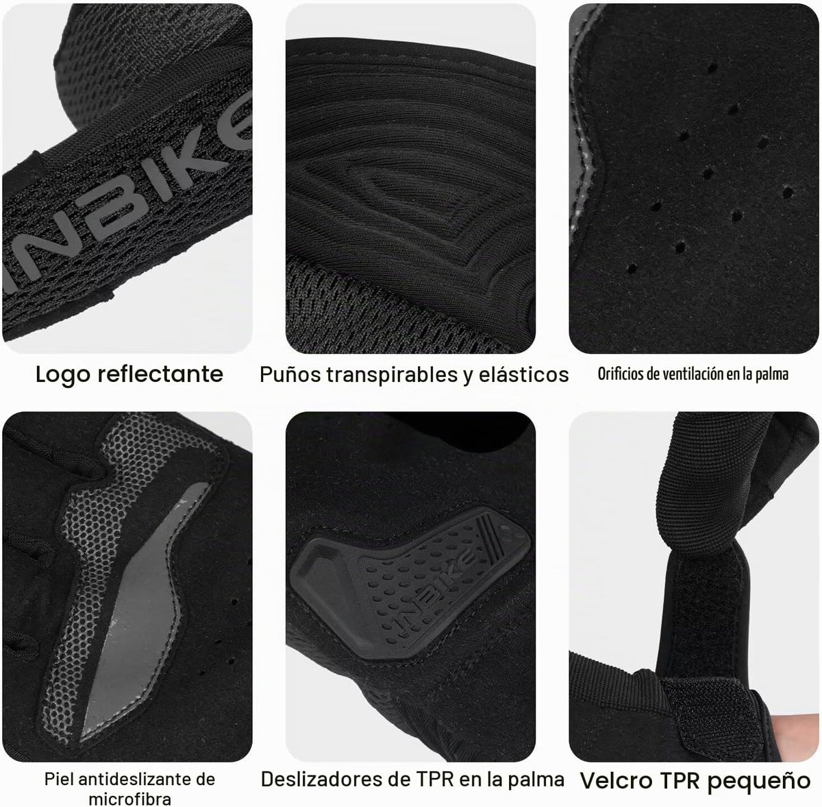 INBIKE Guantes de motocicleta de malla transpirable para hombres y...
