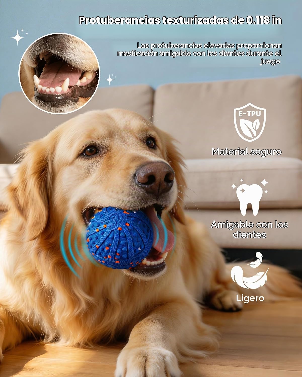Juguetes interactivos para perros, juguete automático de bola rodan...