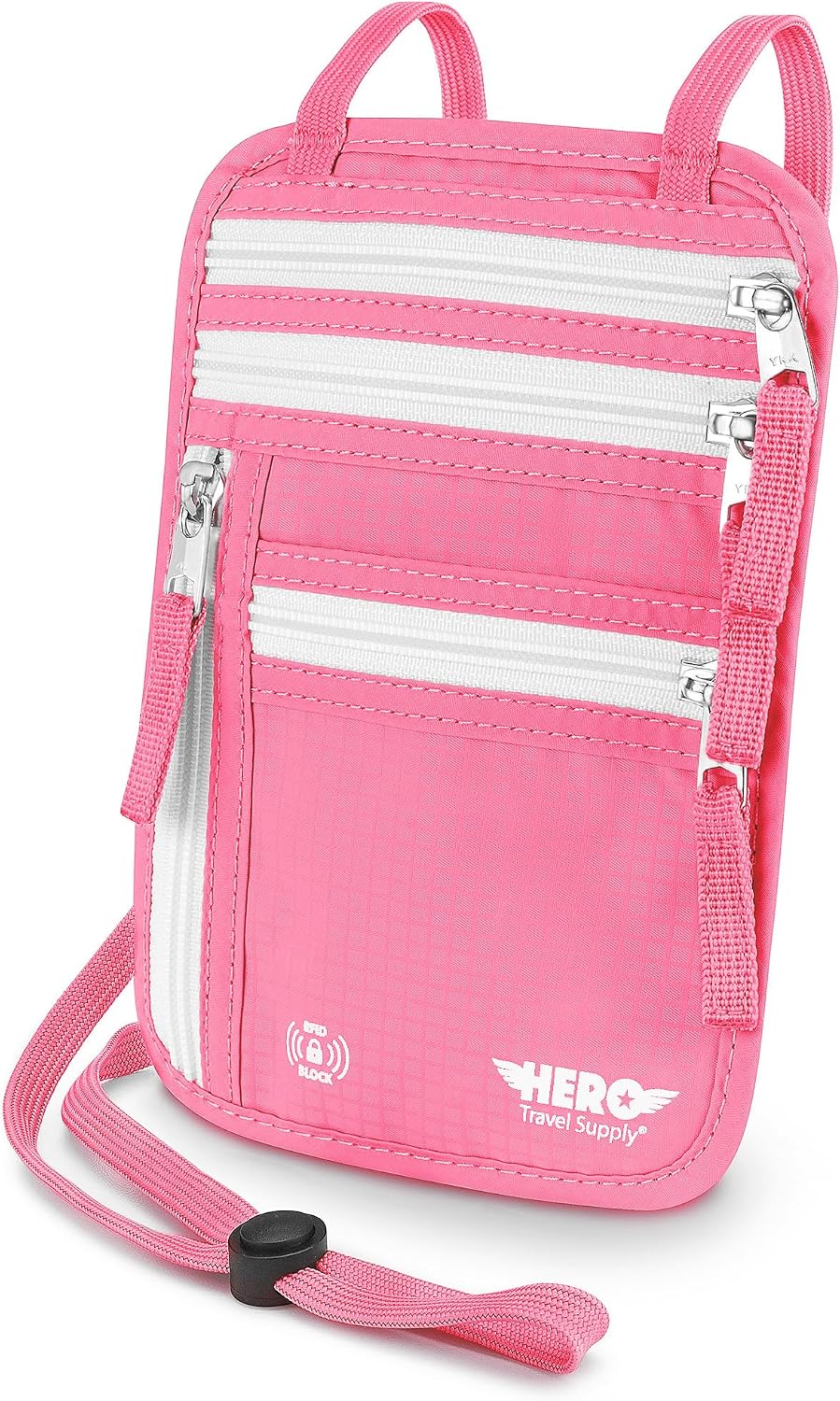 Cartera de Cuello HERO \u2013 Portapasaporte con Bloqueo RFID \u201...