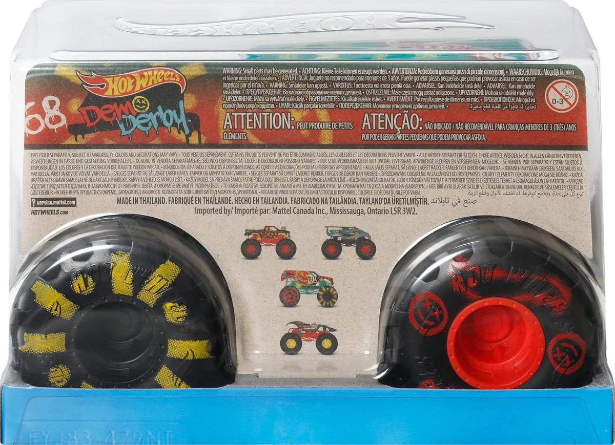 Hot Wheels Monster Trucks, camión monstruo de gran tamaño, camión d...