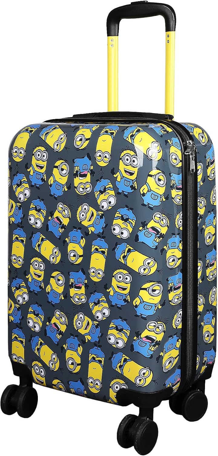 Bioworld Equipaje de mano con ruedas y asa, Colección AOP Minions,...