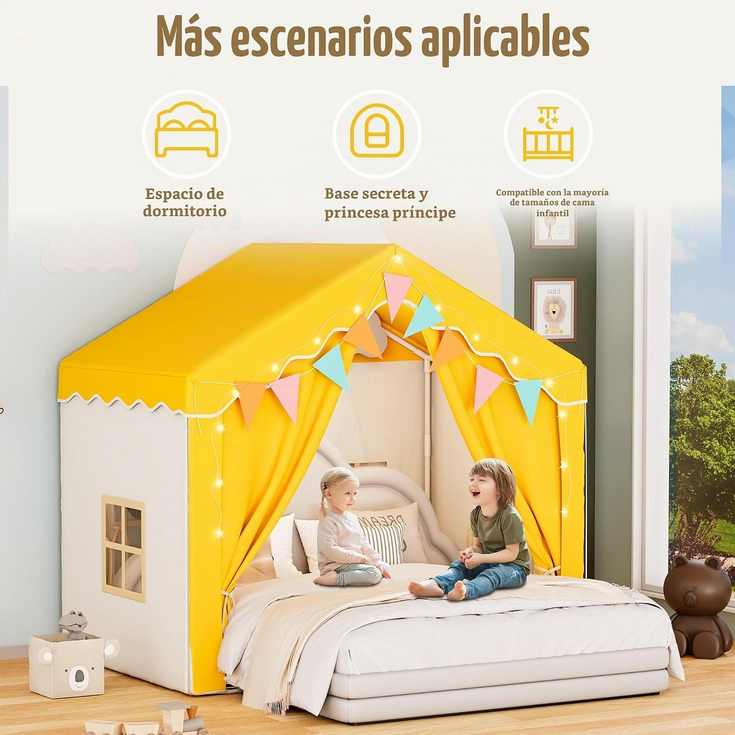 HOMMOW - Tiendas de campaña grandes para niños de 0.5 a 12 años | L...