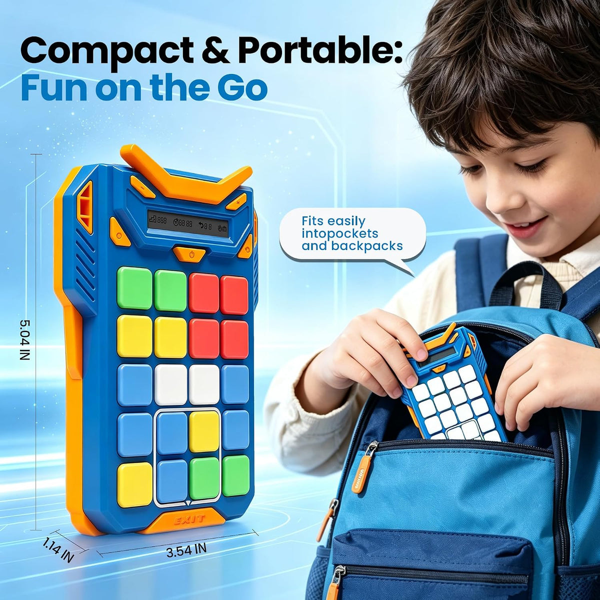 Bangqitimes Consola de juegos lógica 4 en 1 para niños a partir de...