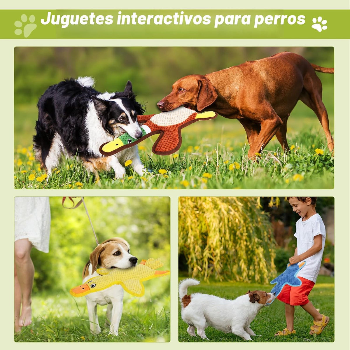 Eneston Juguetes para perros, paquete de 3 juguetes para cachorros...
