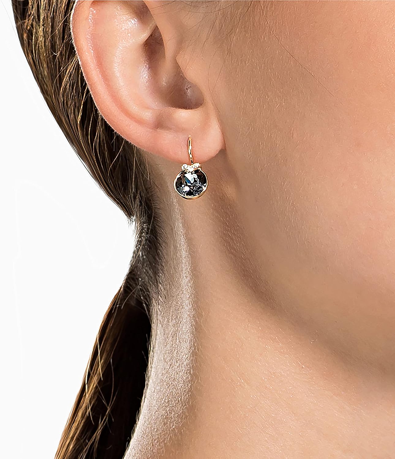 Pendientes de cristal Swarovski Bella V, cristales grises, amarillo...