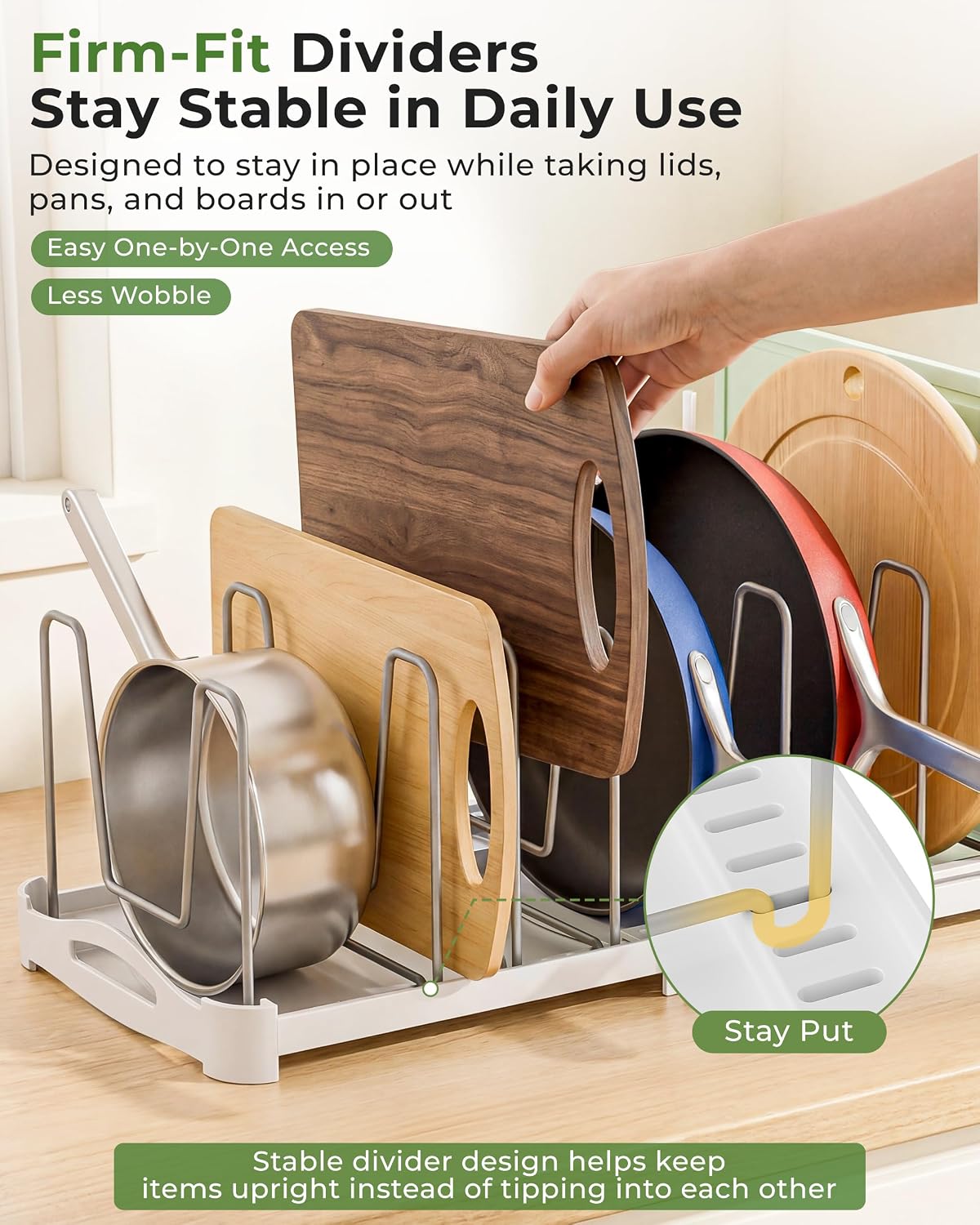 EVERIE Organizador Ajustable de Utensilios de Repostería Soporte pa...