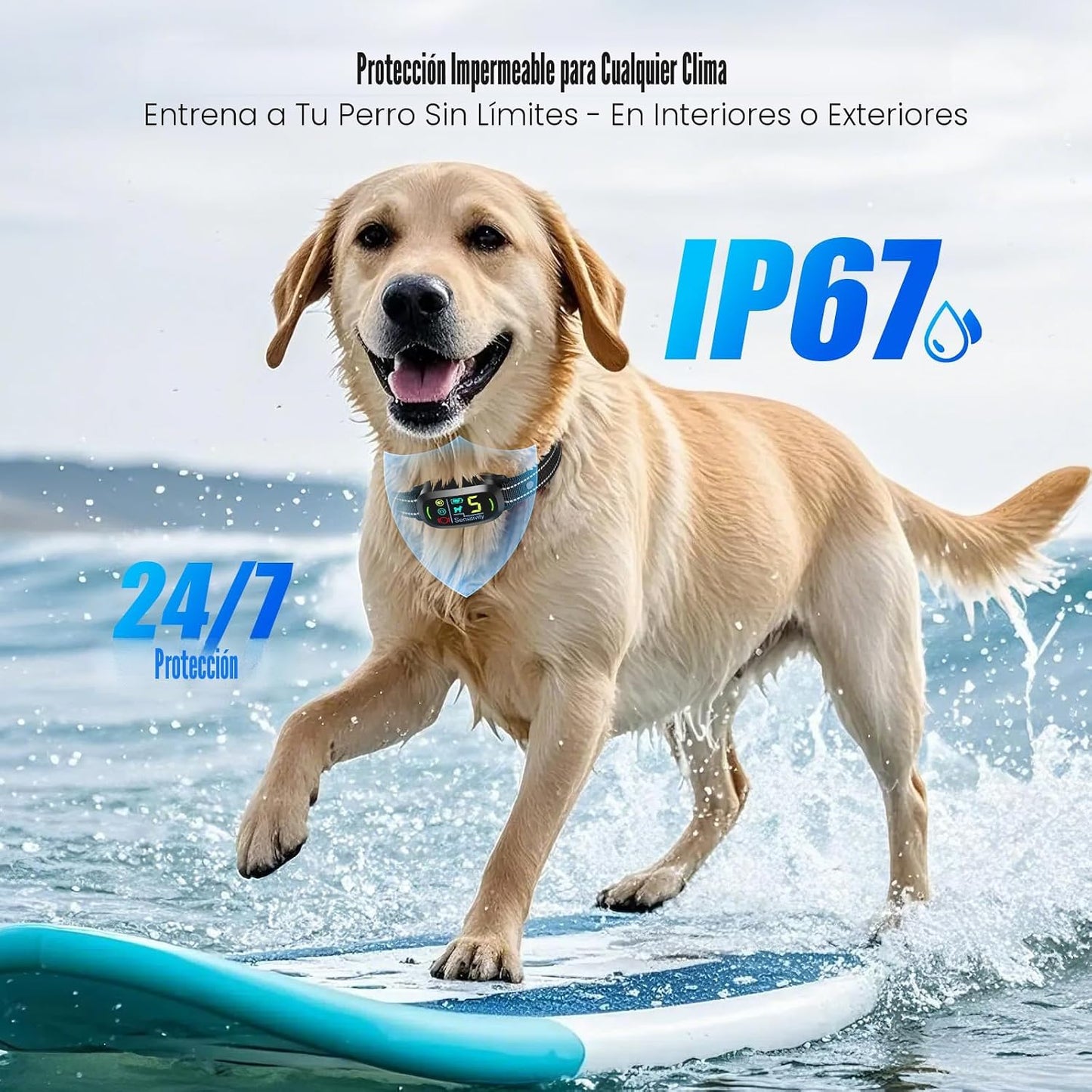 Collar inteligente Oliry con AI para perros grandes, medianos y peq...