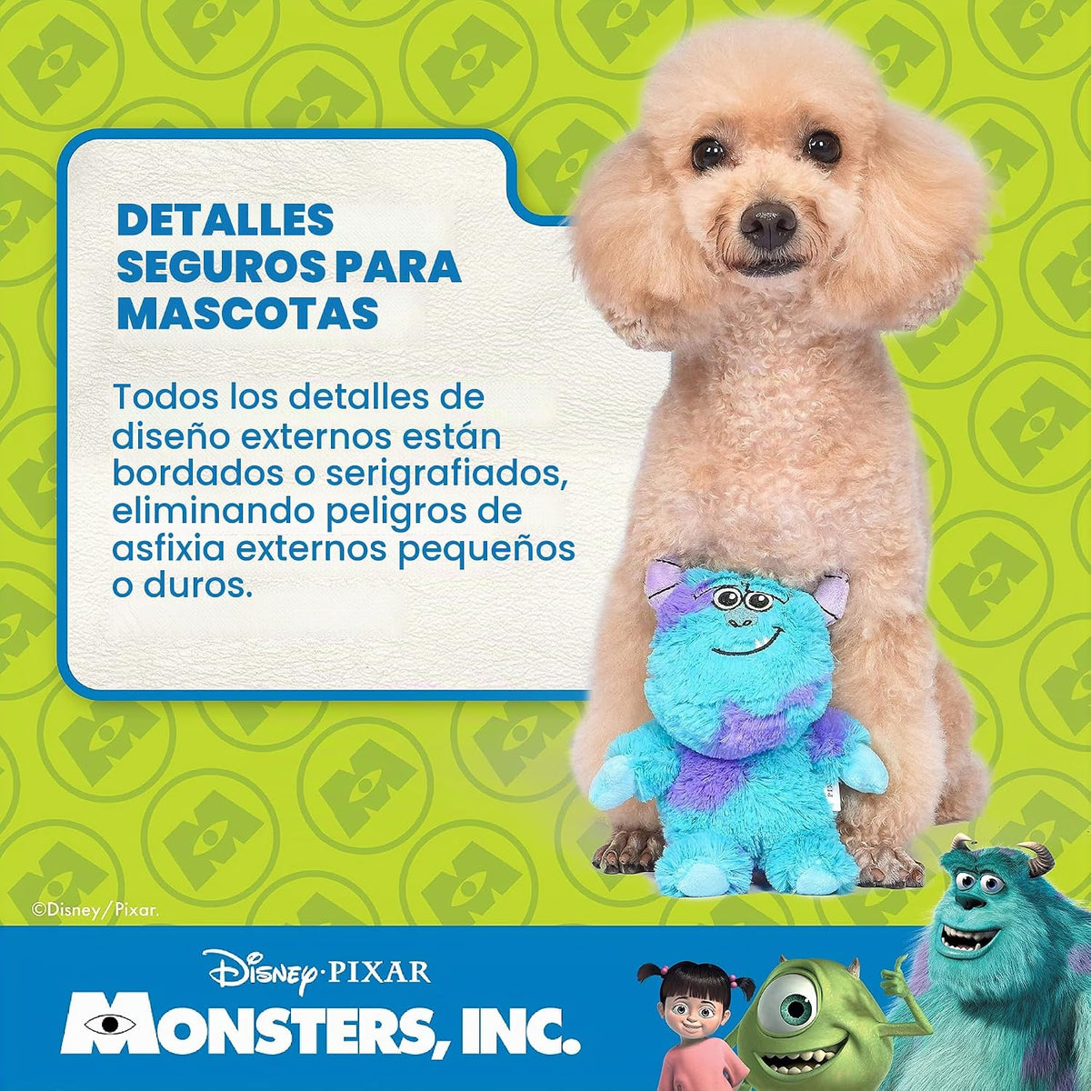Disney for Pets Pixar Monsters Inc Sulley - Juguete de peluche para...