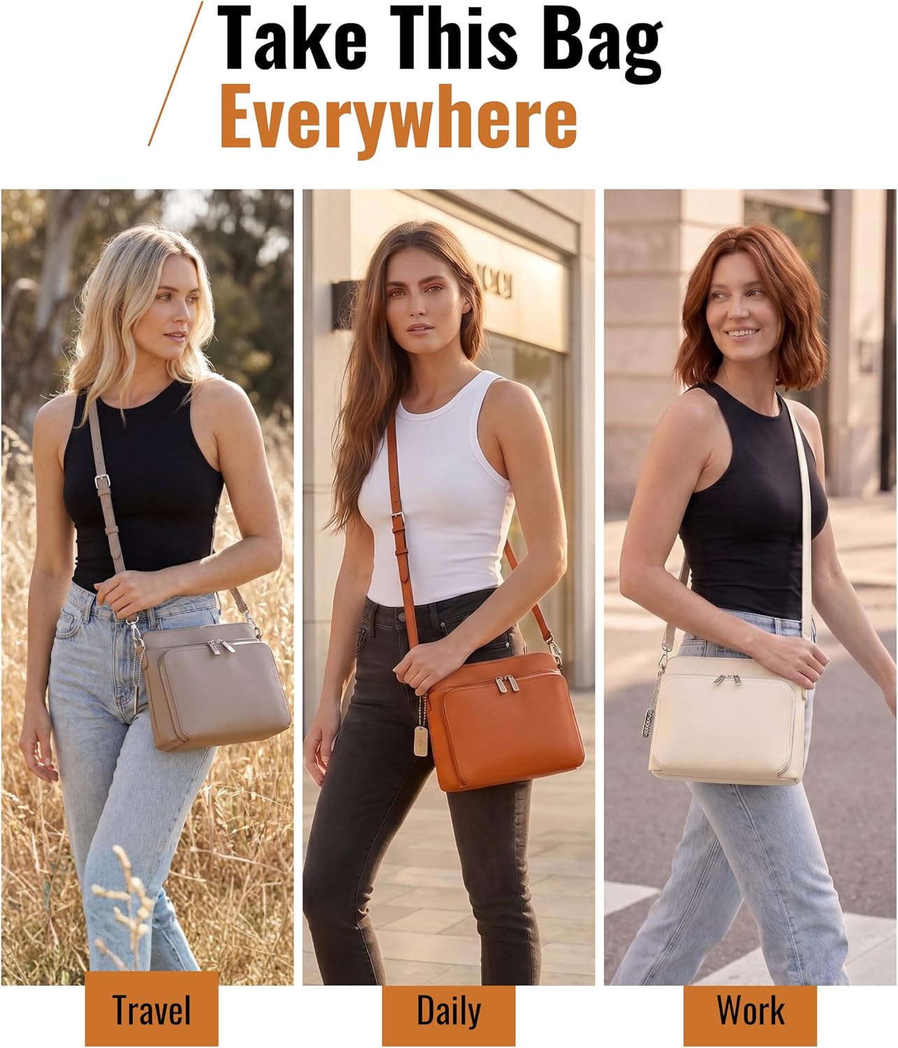 JESSIE&amp;JAMES\/RUGER Athena Everyday Carry Crossbody Bag para mu...