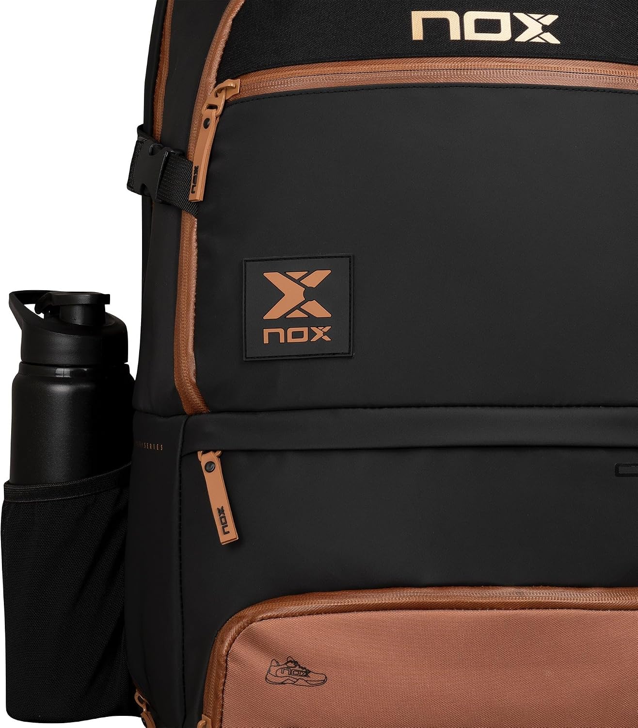 Paletero NOX Luxury Open Series Capacidad 30L | Mochila de Pádel de...