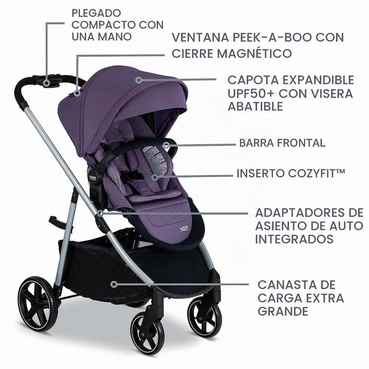 Britax Willow Grove SC Sistema de Viaje para Bebé, Asiento de Autom...