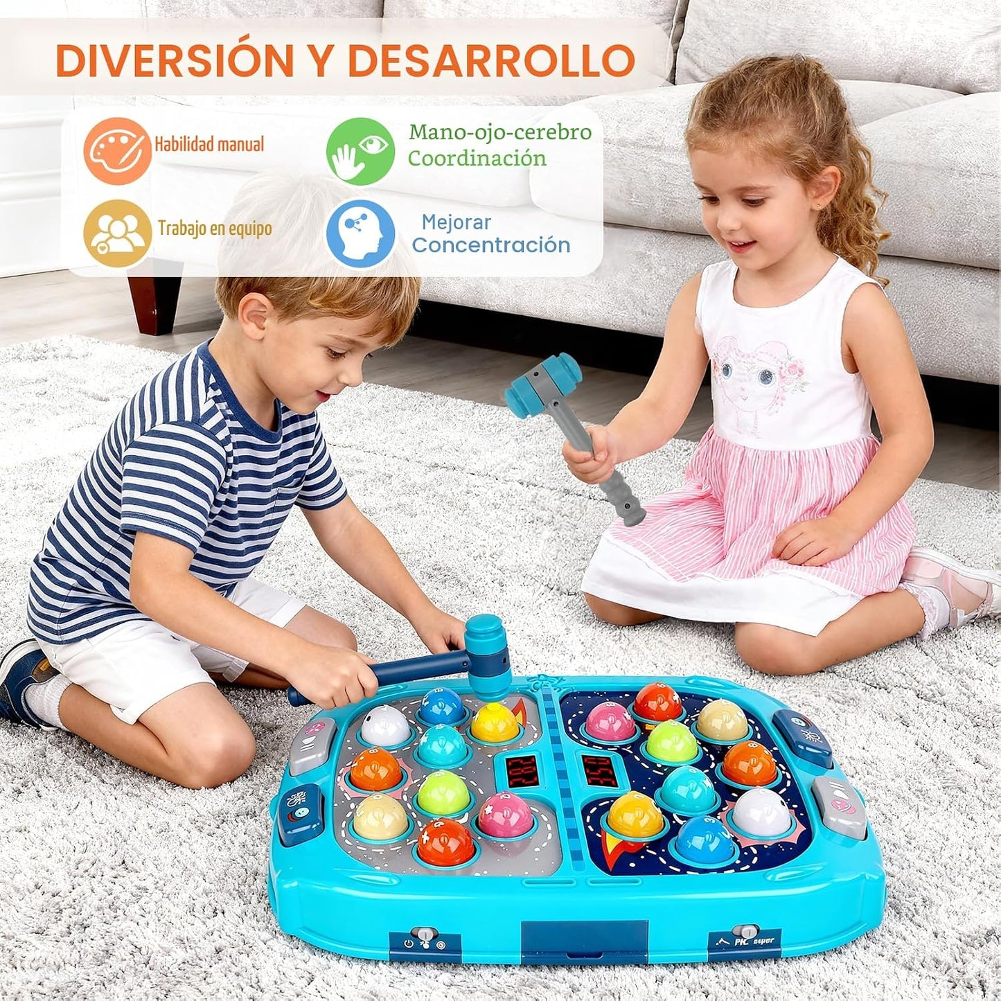 Whack Game Mole, juguetes para niños de 3 a 12 años, regalo para ni...