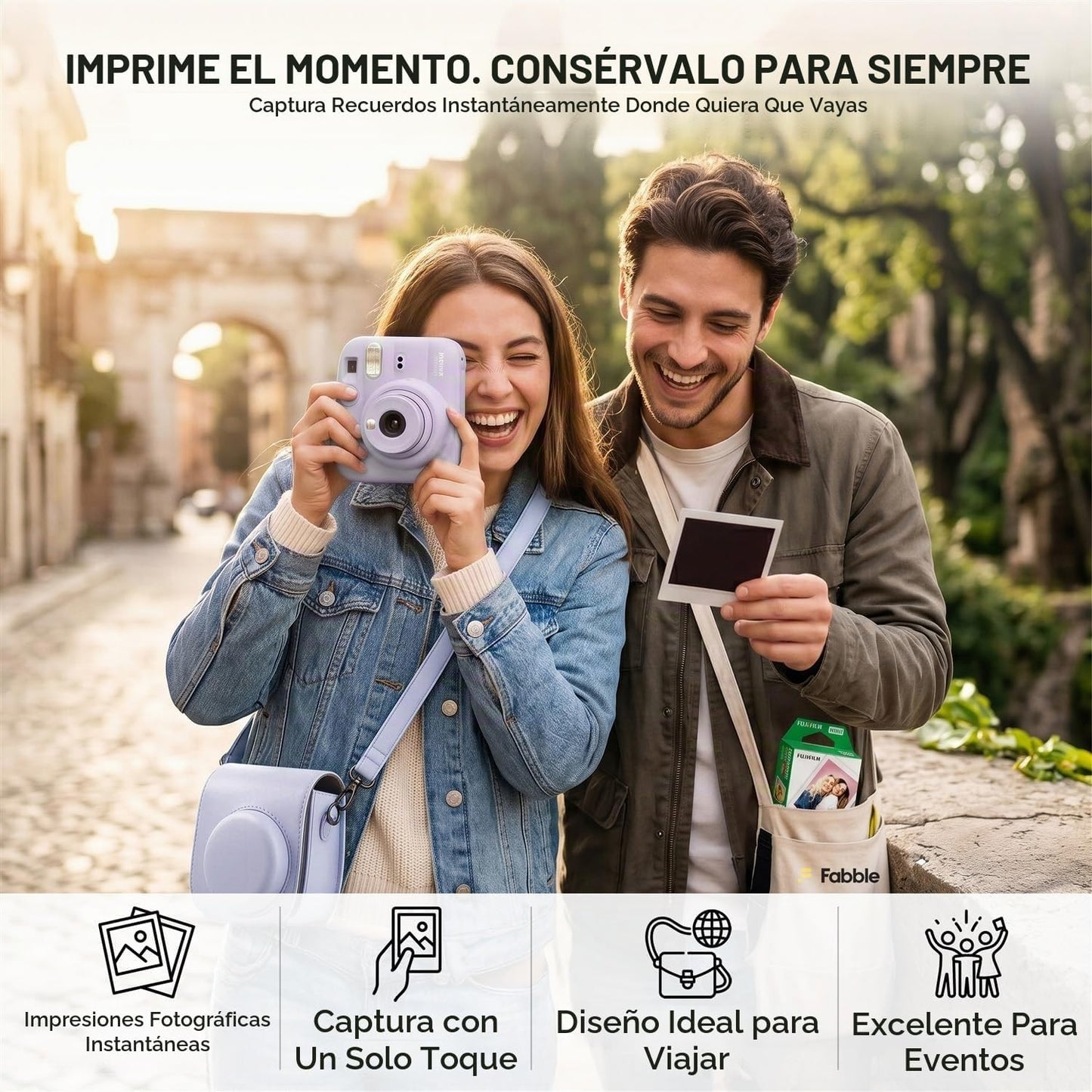 FUJIFILM INSTAX MINI 13 Cámara de película instantánea Dreamy Purpl...