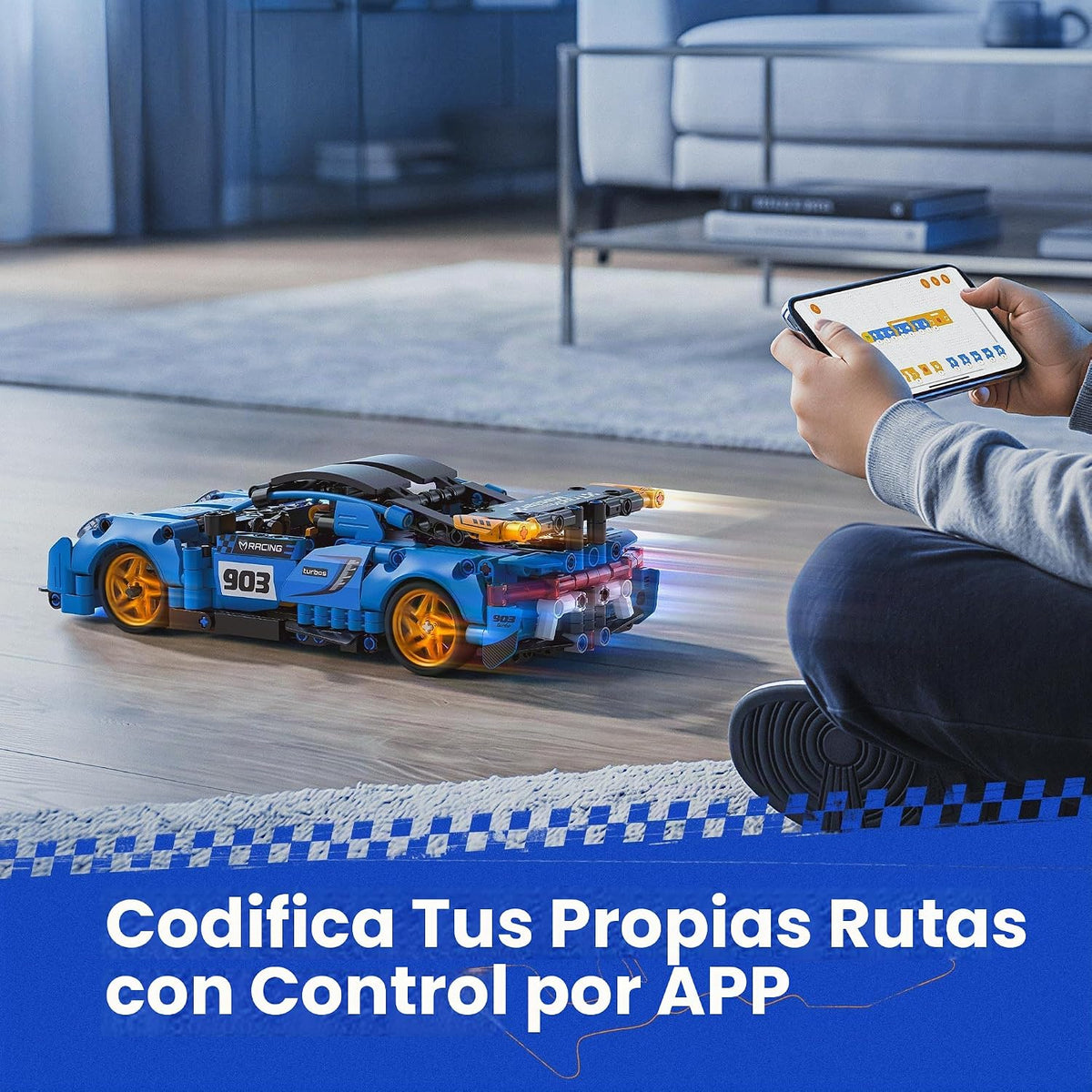 Sillbird Kit de construcción de robot de coche con control remoto,...