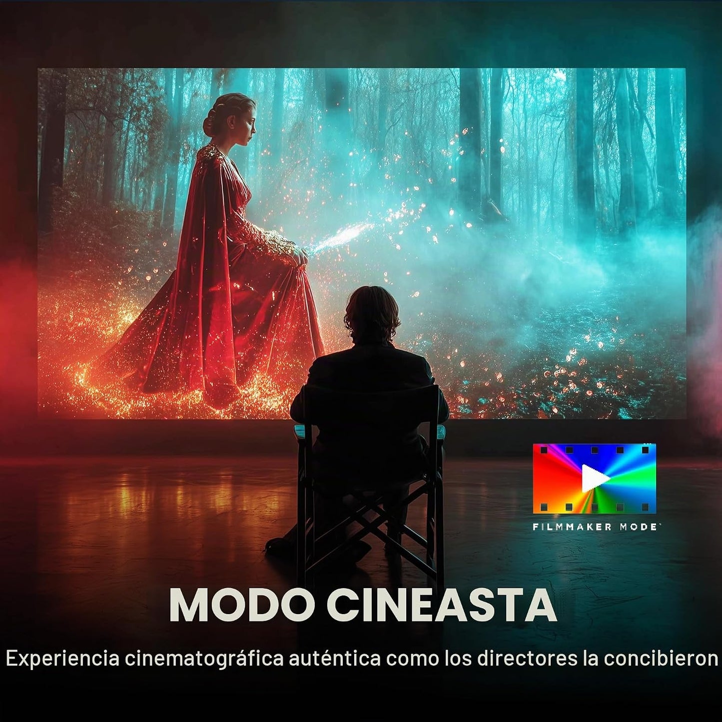 Optoma UHZ36 4K UHD Láser HDR Proyector de Cine en Casa - Negro
