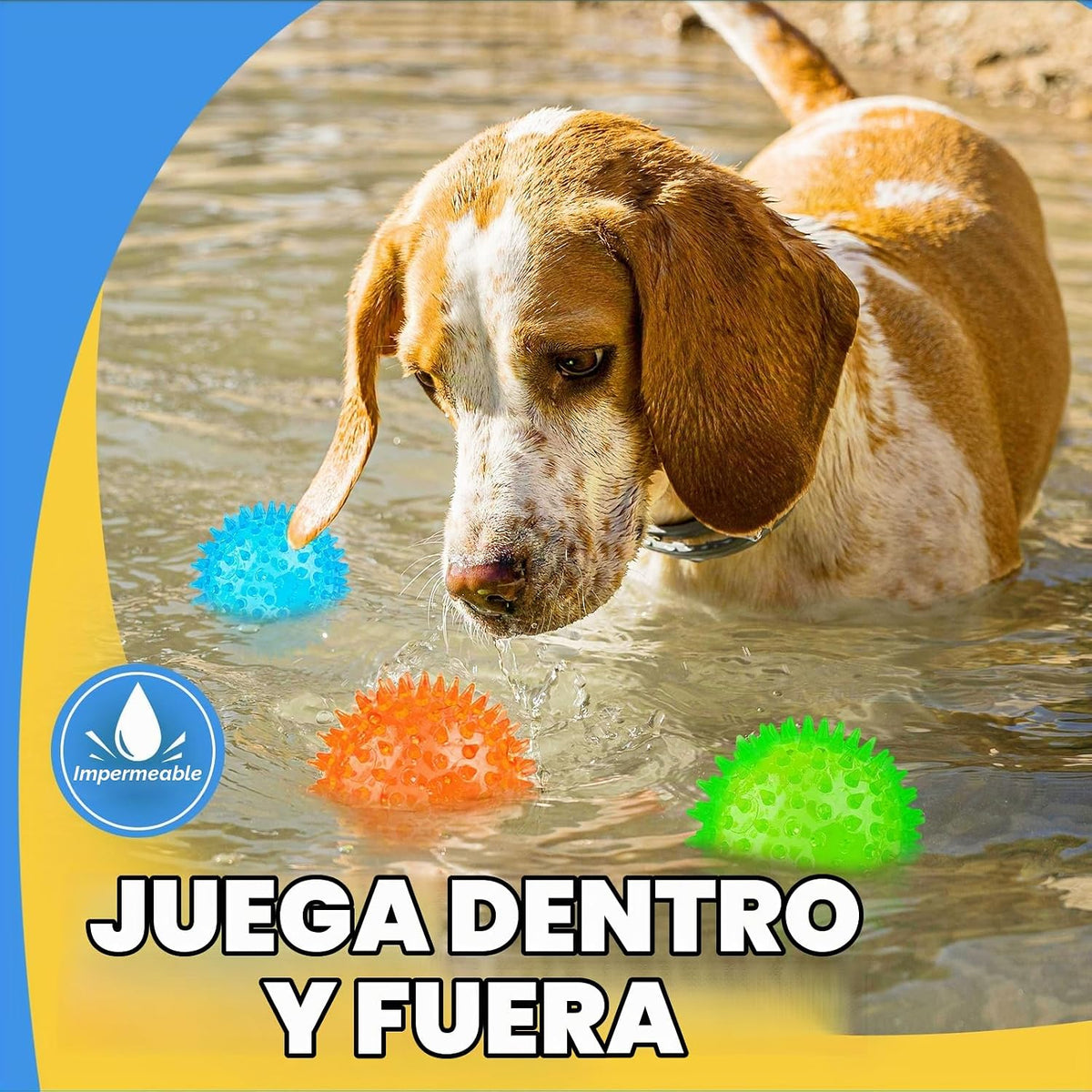 Juguete para cachorros de 2.5 pulgadas, bolas chirriantes para perr...