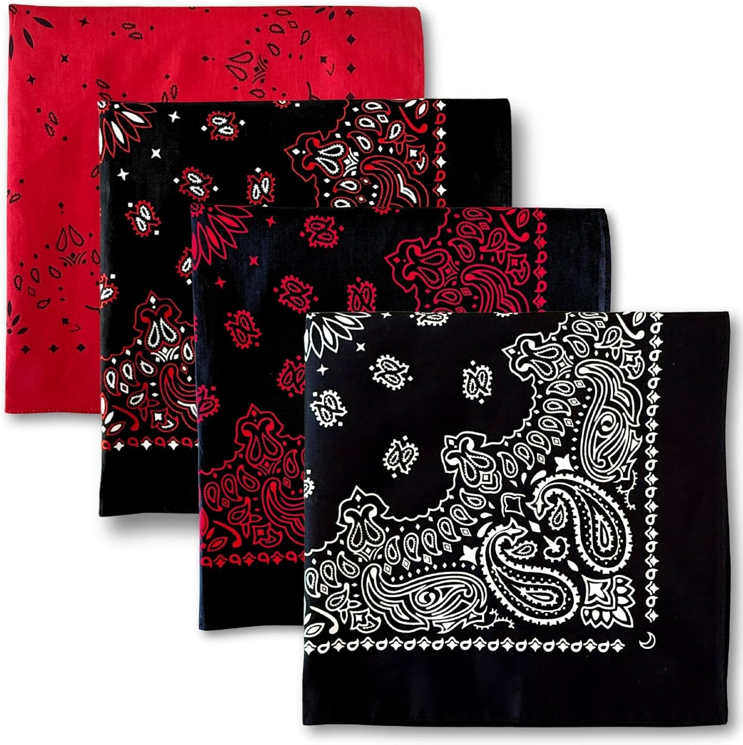 El Peacock Crew Paquete Premium de Bandanas de Algodón Suave para D...