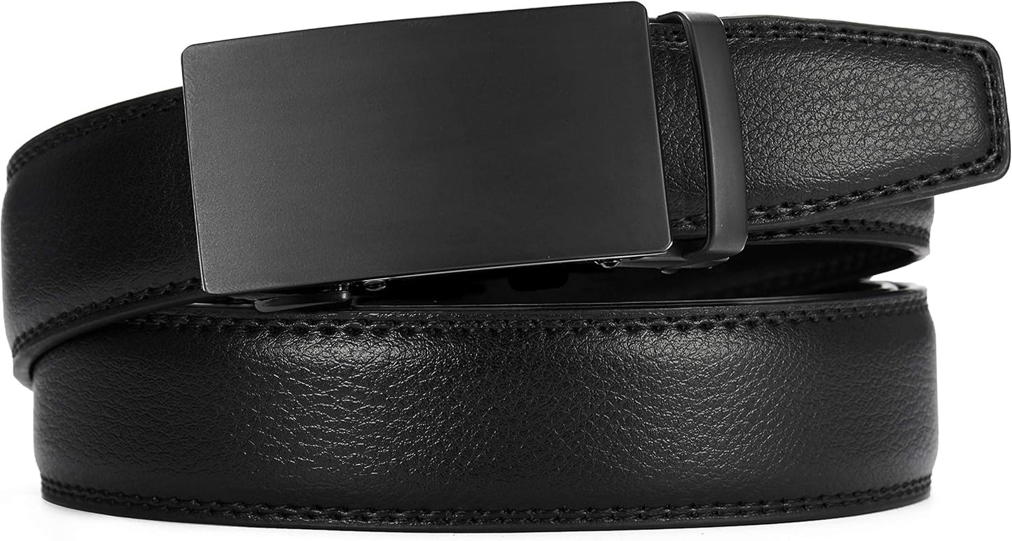 CHAOREN - Cinturón para hombre - Cinturón de trinquete de cuero de...