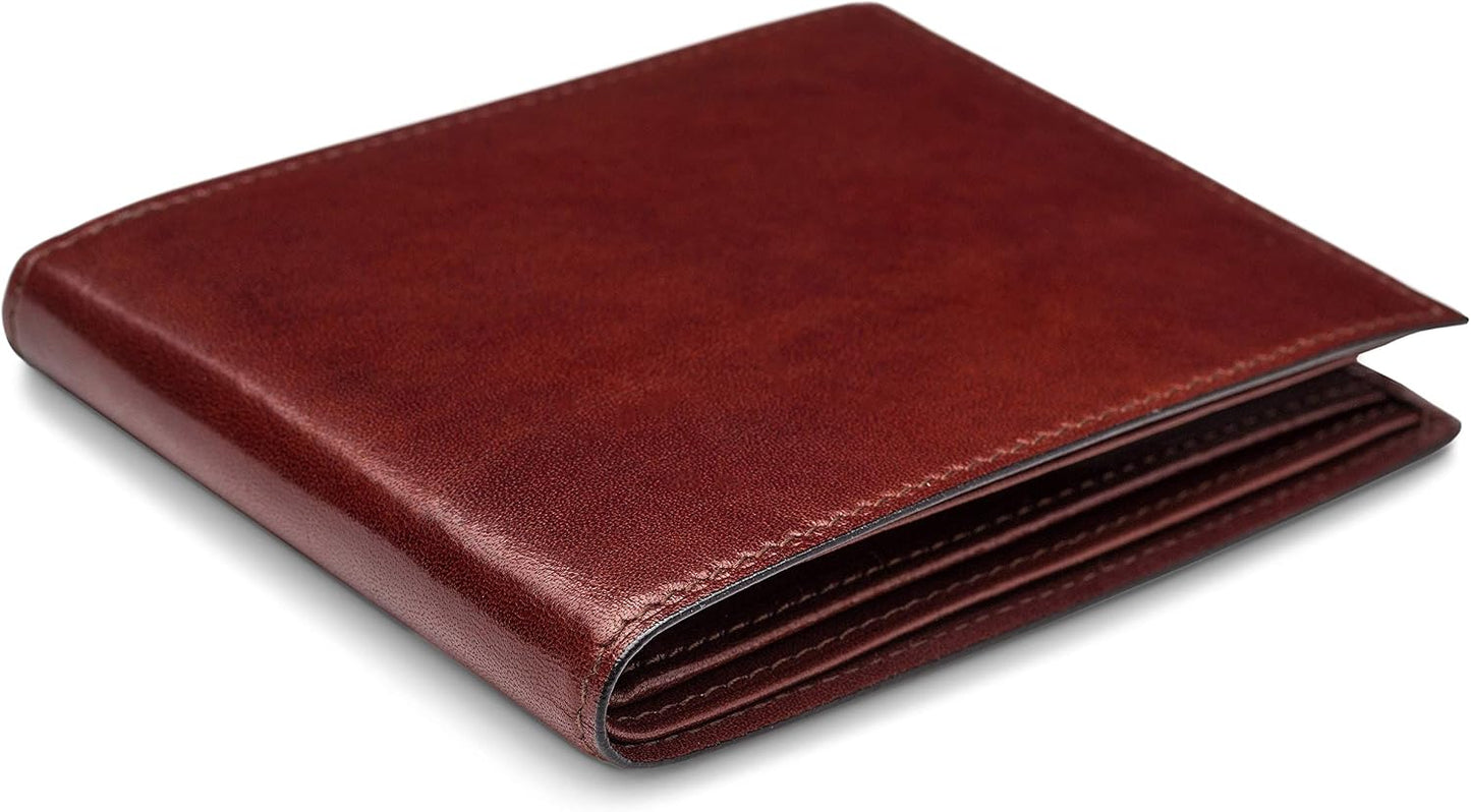 Bosca Cartera de 8 bolsillos para hombre en piel vieja - RFID, Marr...
