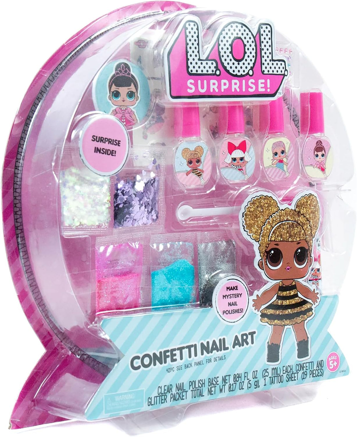 L.O.L. Sorpresa Arte de uñas confeti por Horizon Group USA, Haz esm...