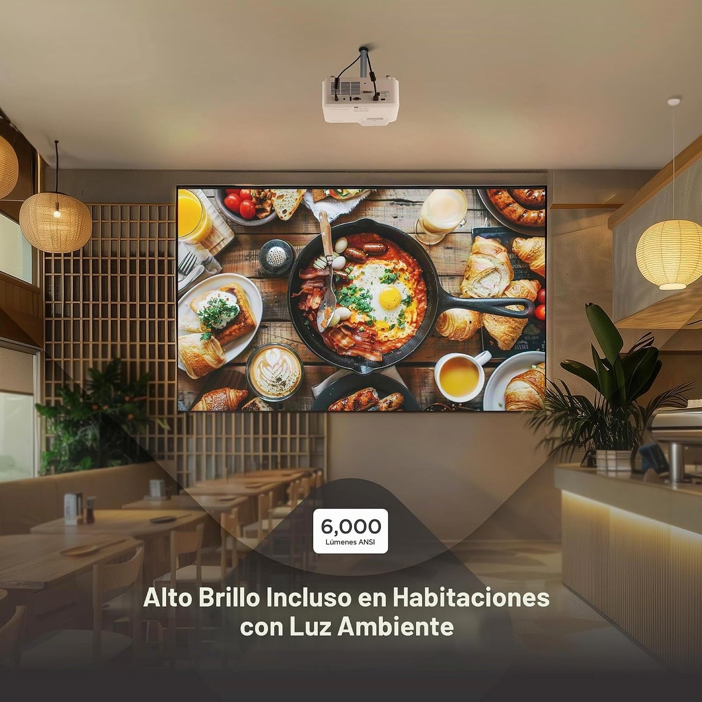 ViewSonic Proyector láser LS740W WXGA, 5500 lúmenes, pantalla ancha...