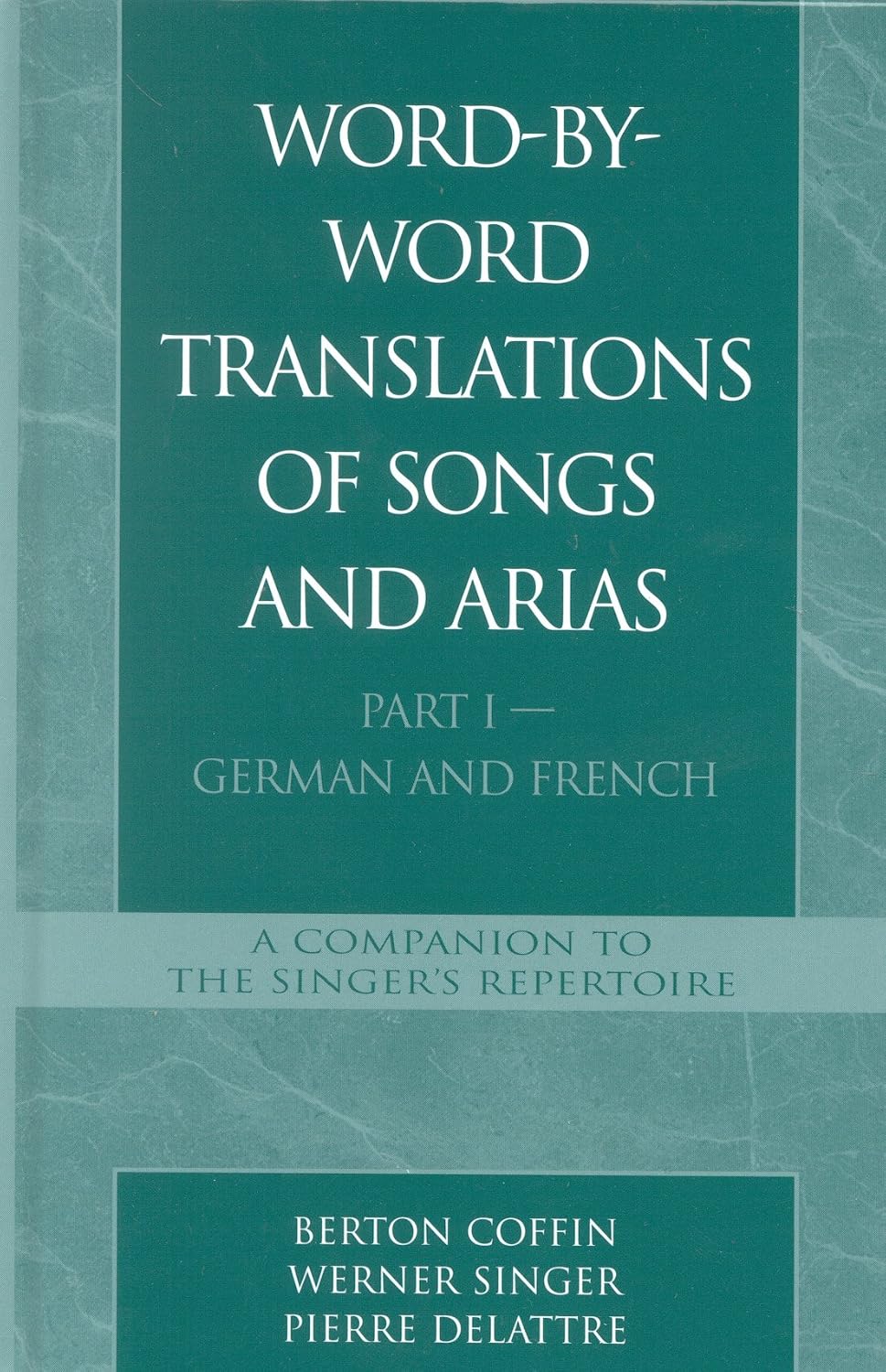 Traducciones palabra por palabra de canciones y arias, Parte I: ale...