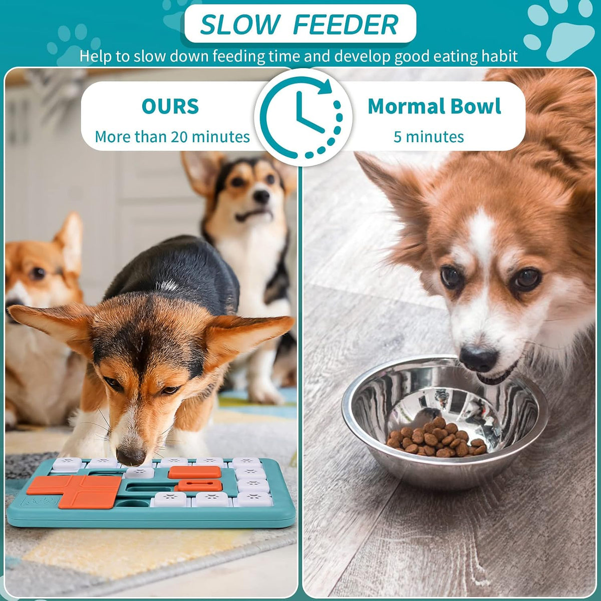 FOXMM Juguetes de Rompecabezas para Perros - Juguetes Interactivos...