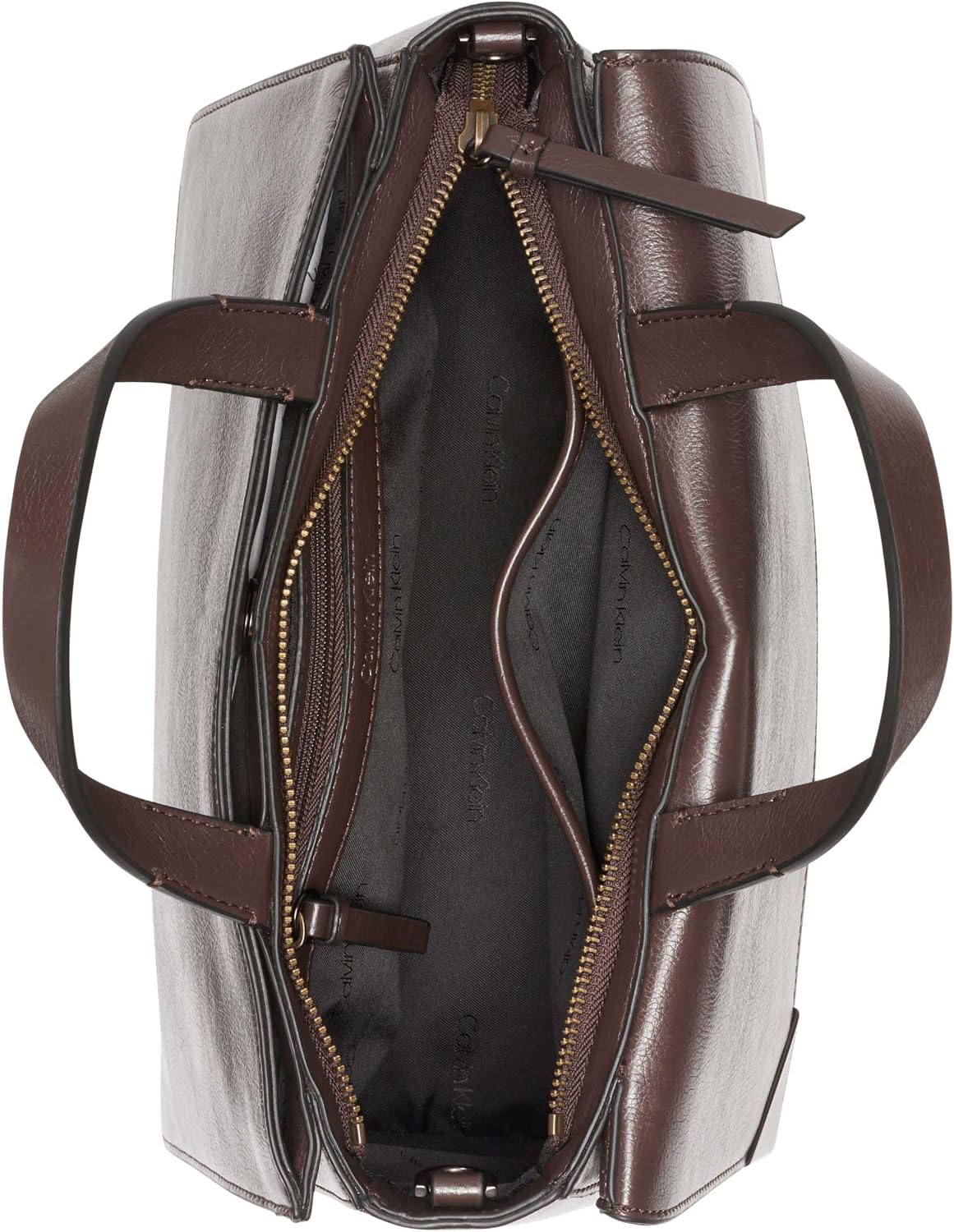 Calvin Klein Bolso con asa superior con solapa de basalto para mujer