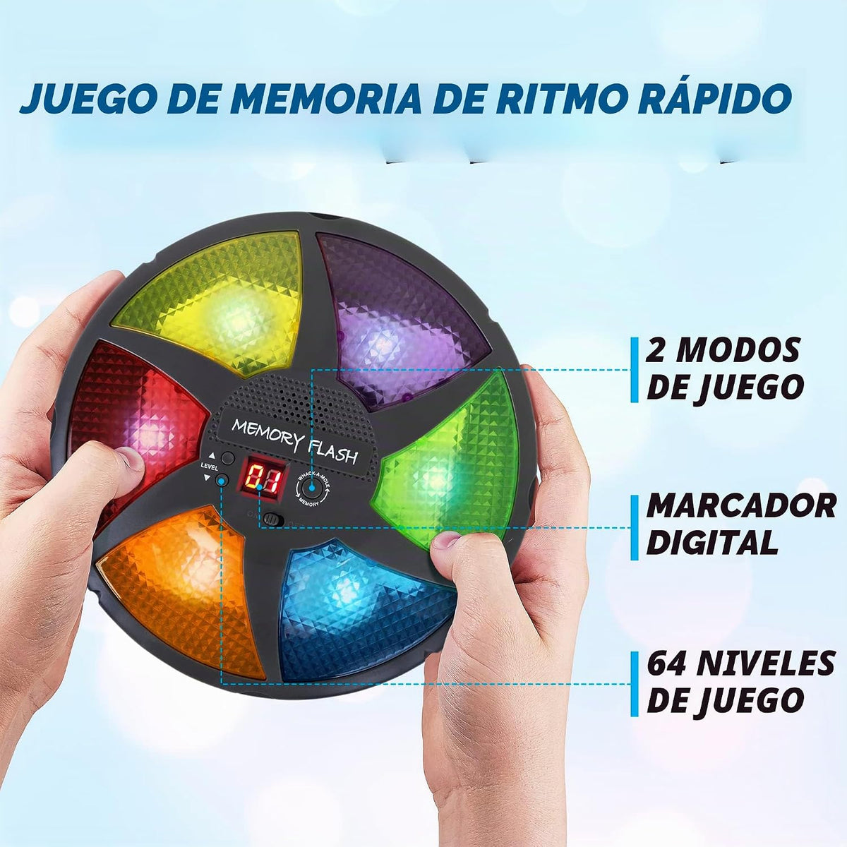 Point Games Juego de memoria portátil, juegos electrónicos para niñ...