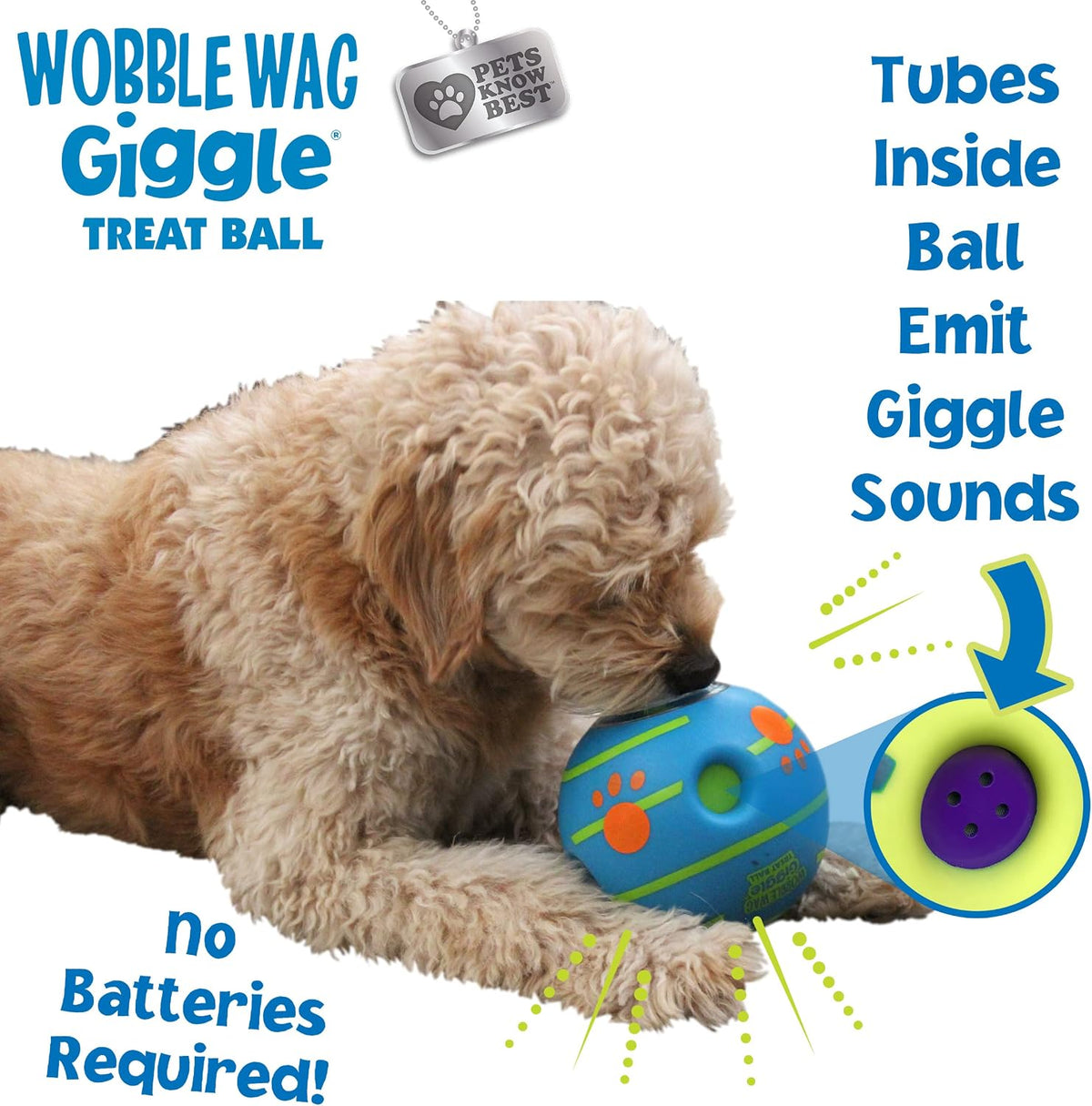 Wobble Wag Giggle Pelota de Golosinas - Juguete Interactivo para Pe...
