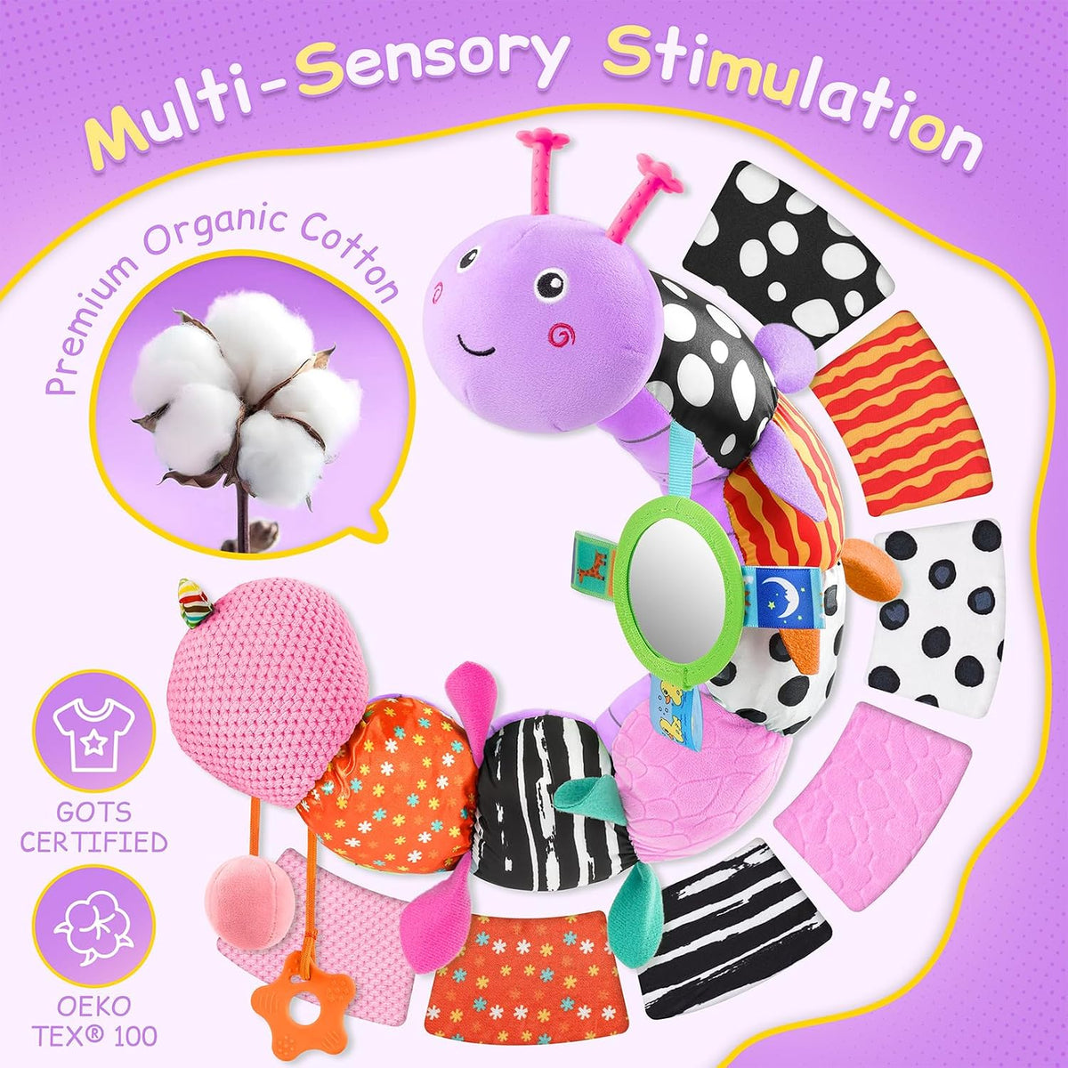 Juguetes para Bebés Sensoriales Musicales de Animales de Peluche pa...
