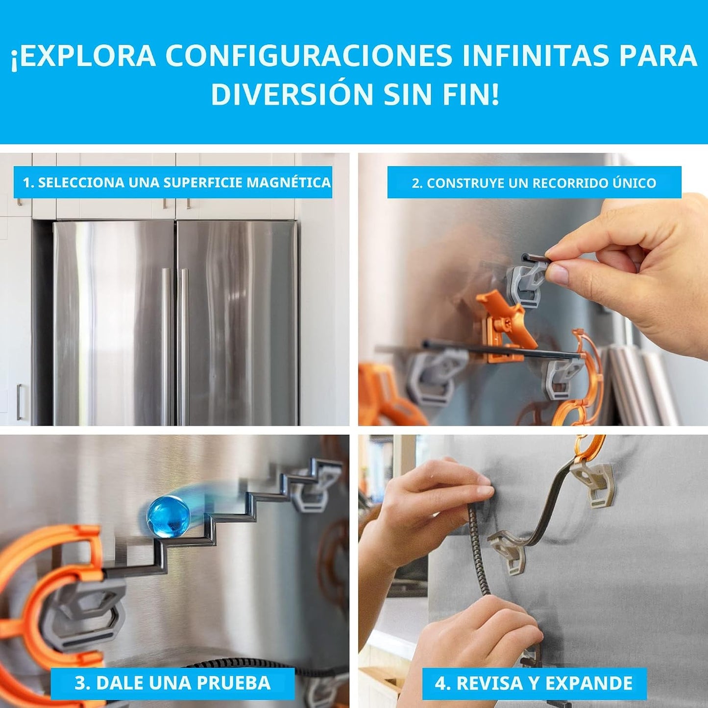 National Geographic Magnetic Marble Run - Juego de construcción STE...