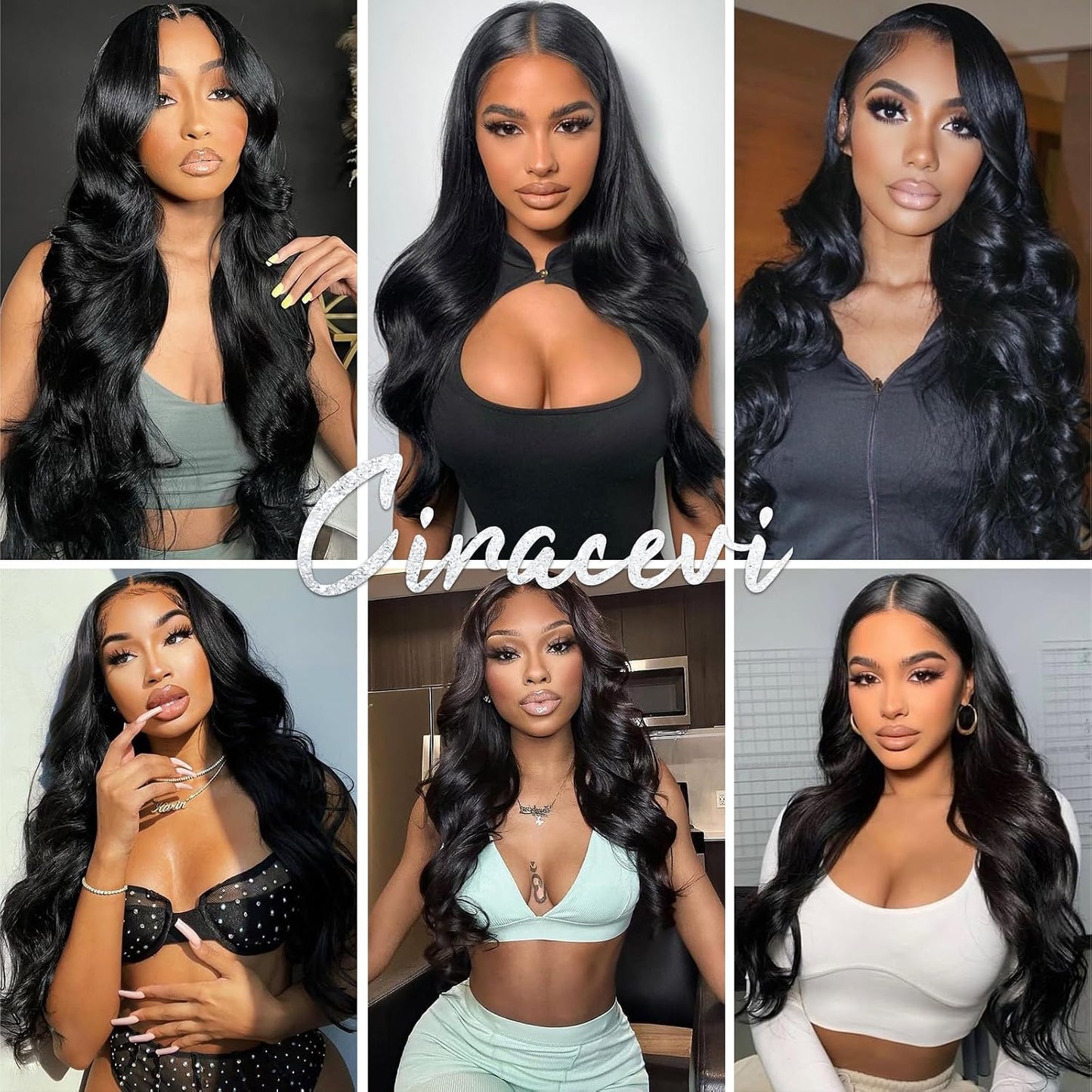 Manojos de Cabello Humano Indio Crudo 15A Ondulado Body Wave, Cabel...