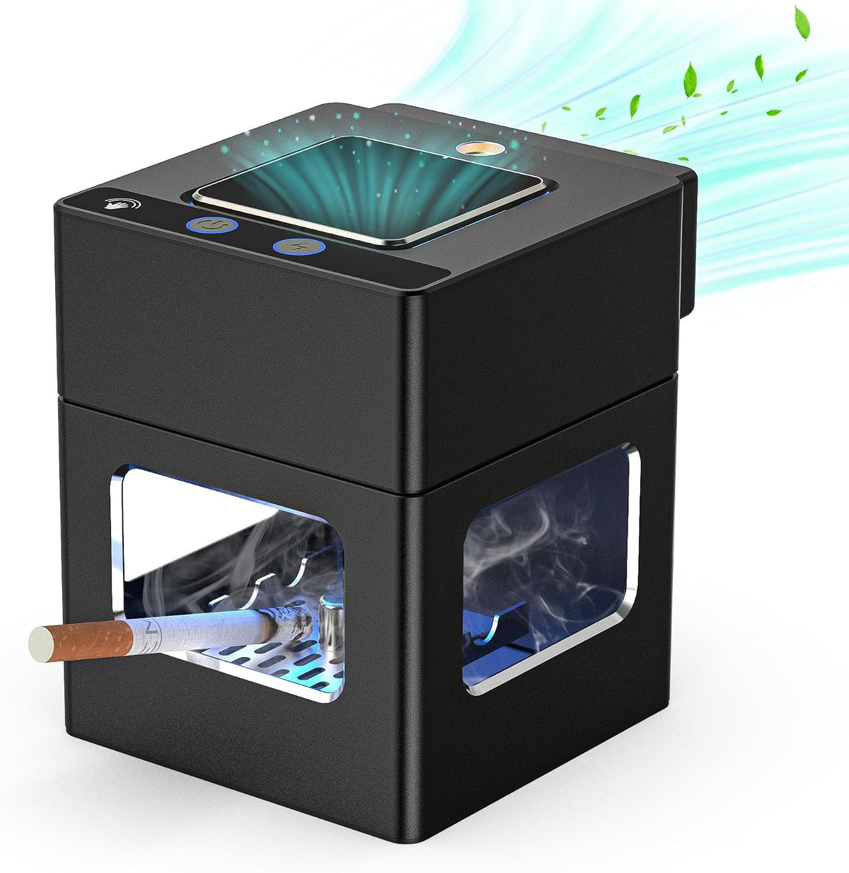 VANSU Cenicero Inteligente HEPA Sin Humo para Interior con Encended...