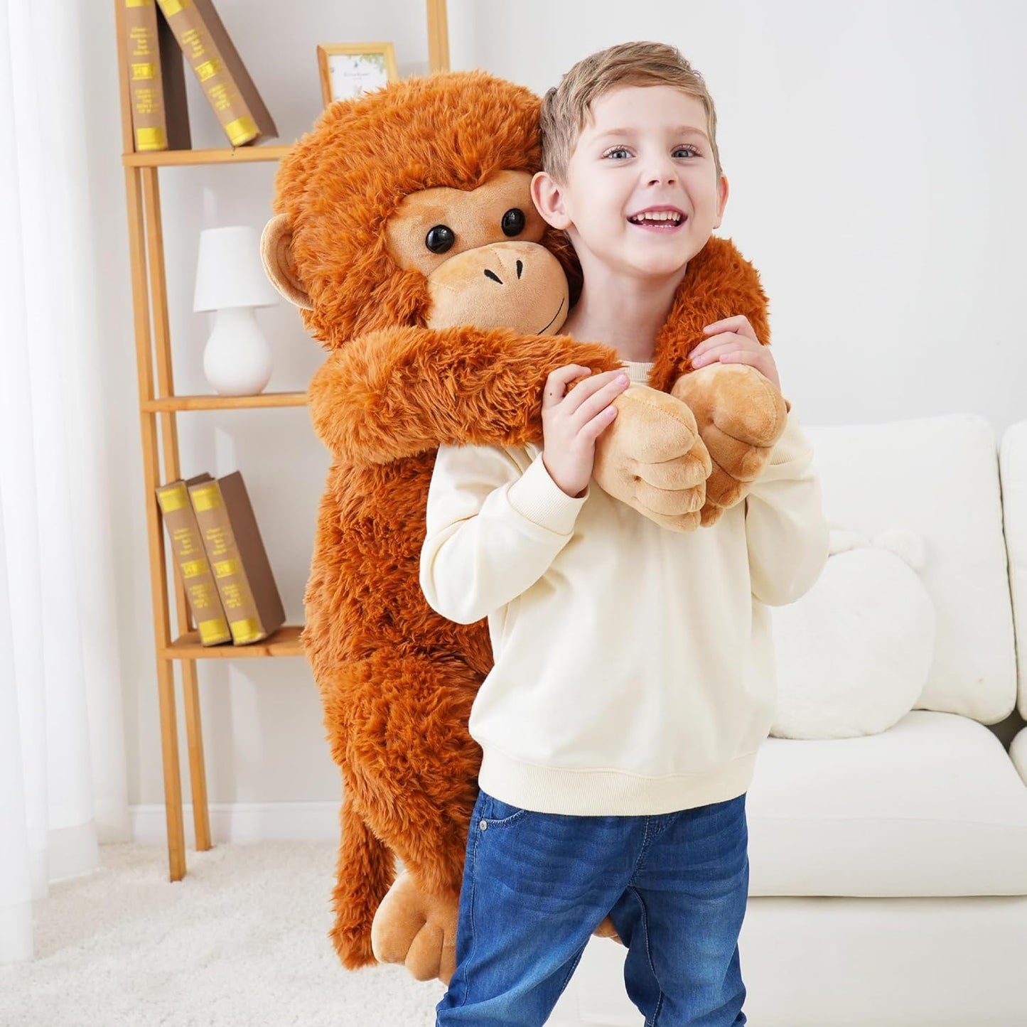 EEYQR Animales de Peluche de Mono Gigante, Juguete de Peluche Grand...