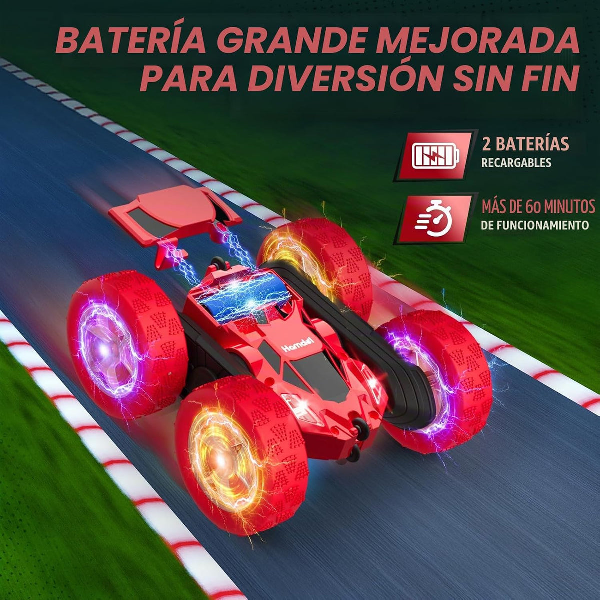 Hamdol Auto de control remoto para niños de 6 a 12 años, auto de ac...