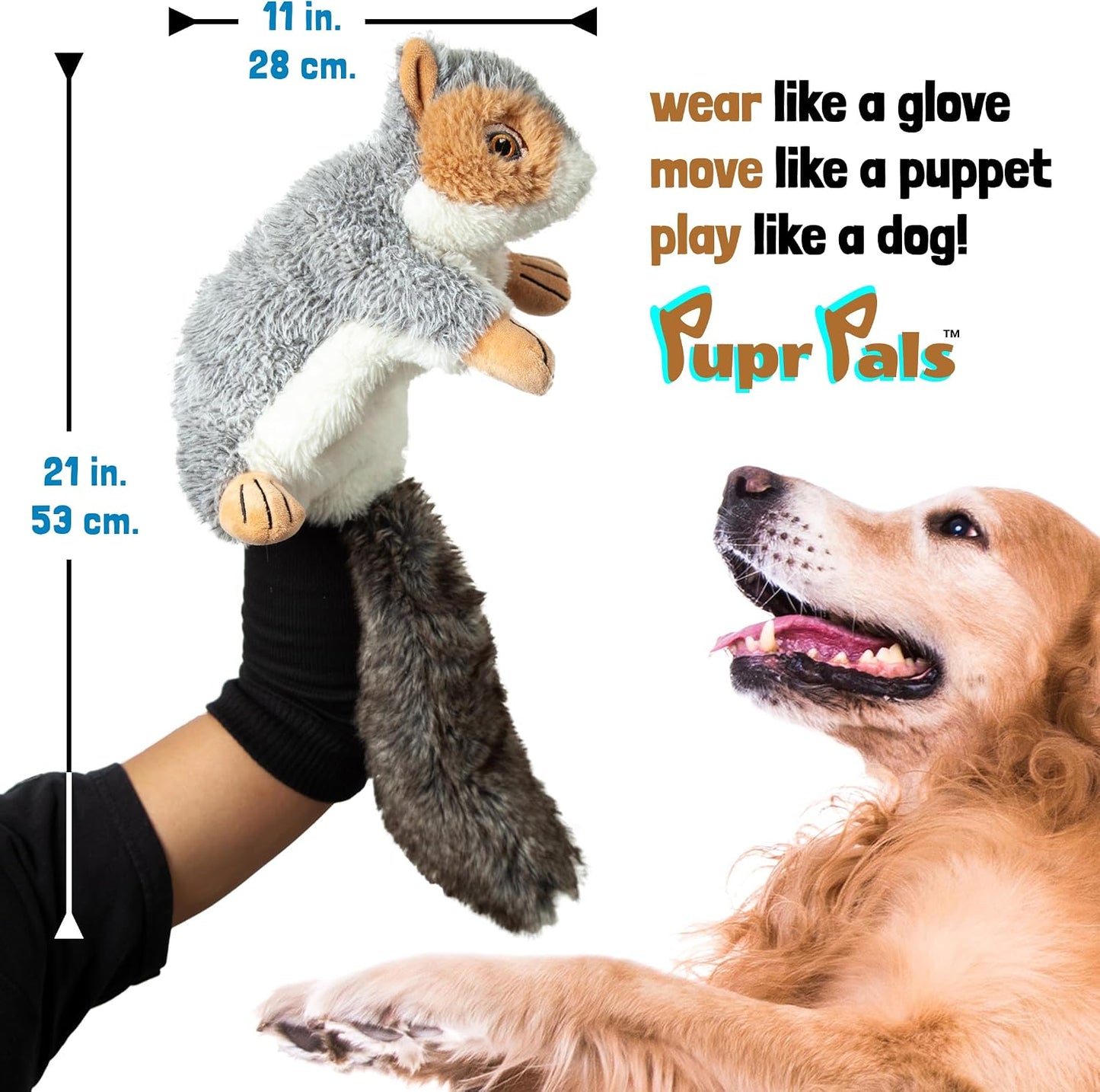Milunova Pupr Pals - Marioneta de juguete para perros y gatos con a...
