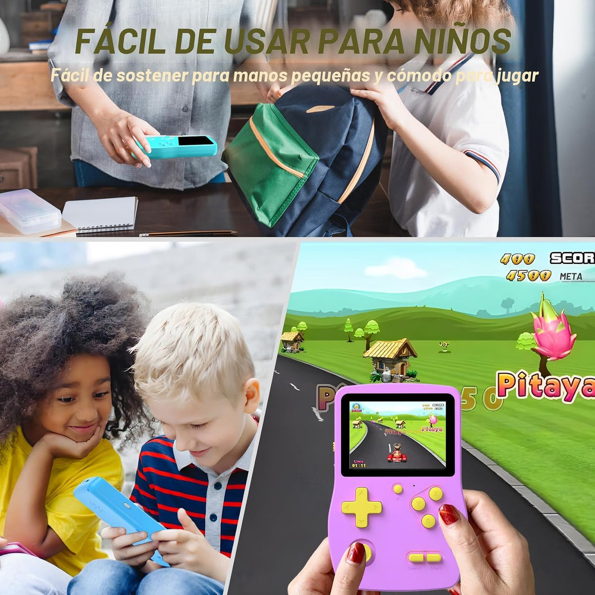 32 juegos de mano para niños precargados 139 videojuegos retro, mor...